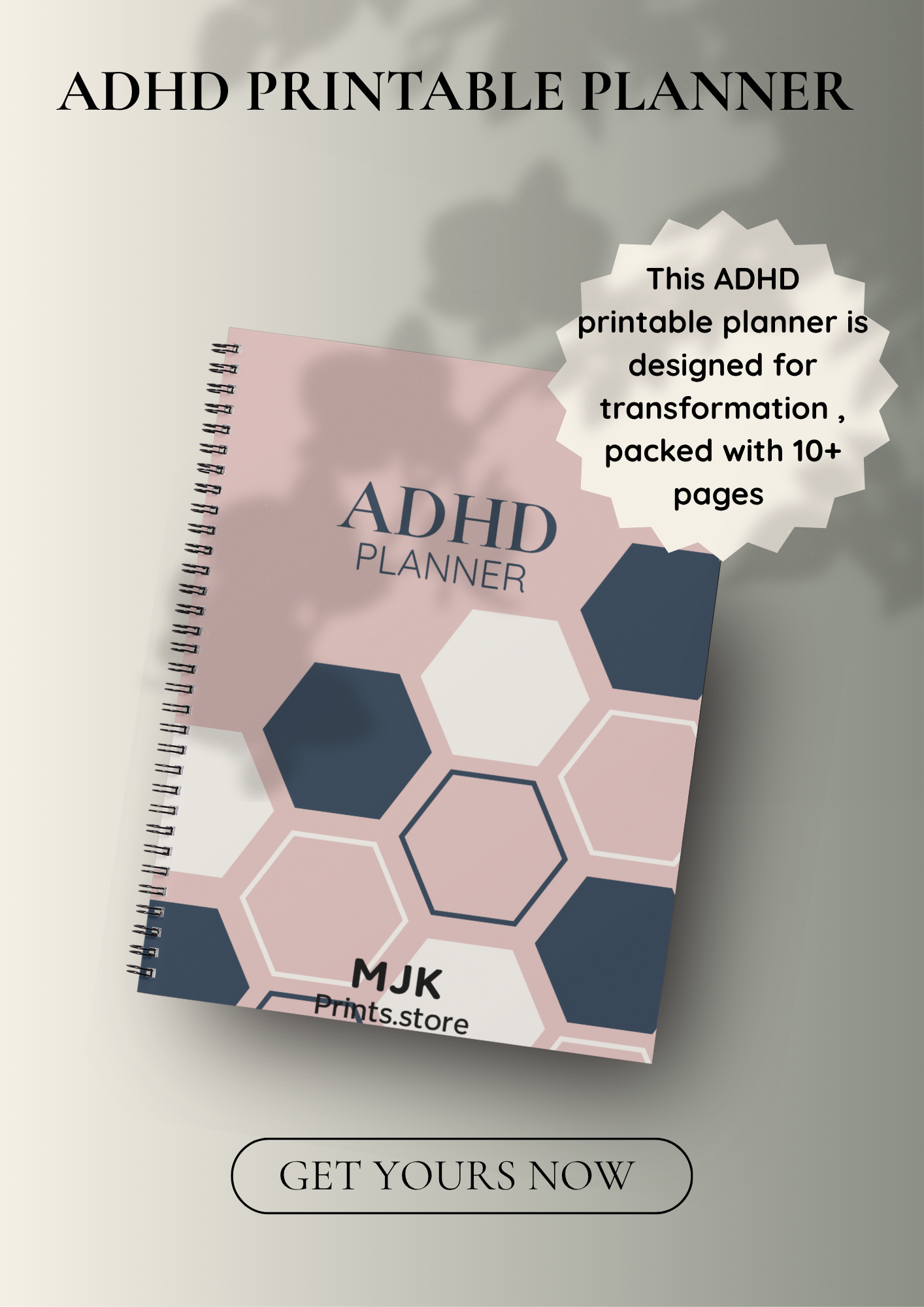 ADHD printable planner