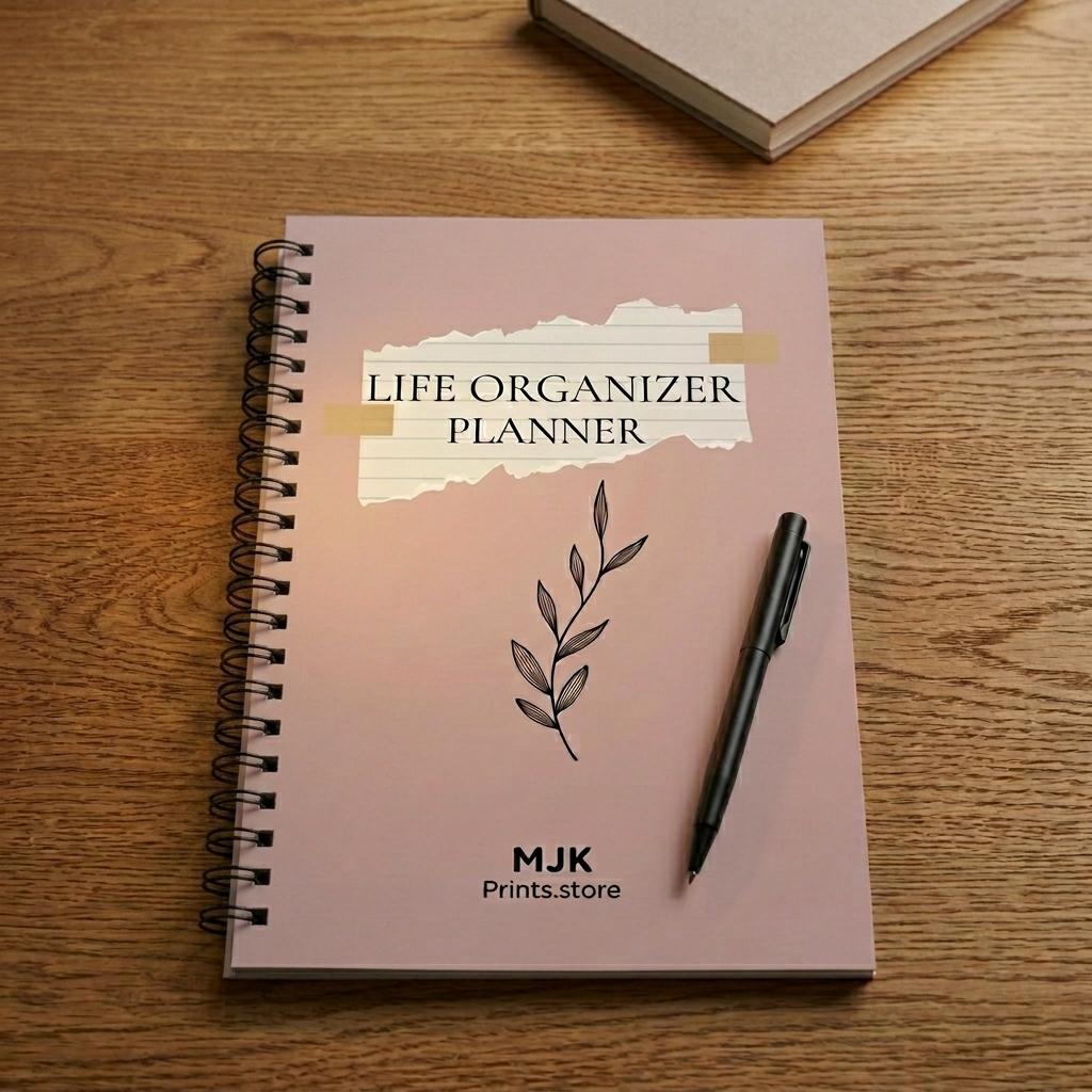 Life Organizer Planner Printable 2026 | All-in-One Daily, Weekly & Monthly Planner with Habit Tracker, Goal Setting, Budget & Savings Tracker, Meal Planner & Dot Journal | PDF for Women